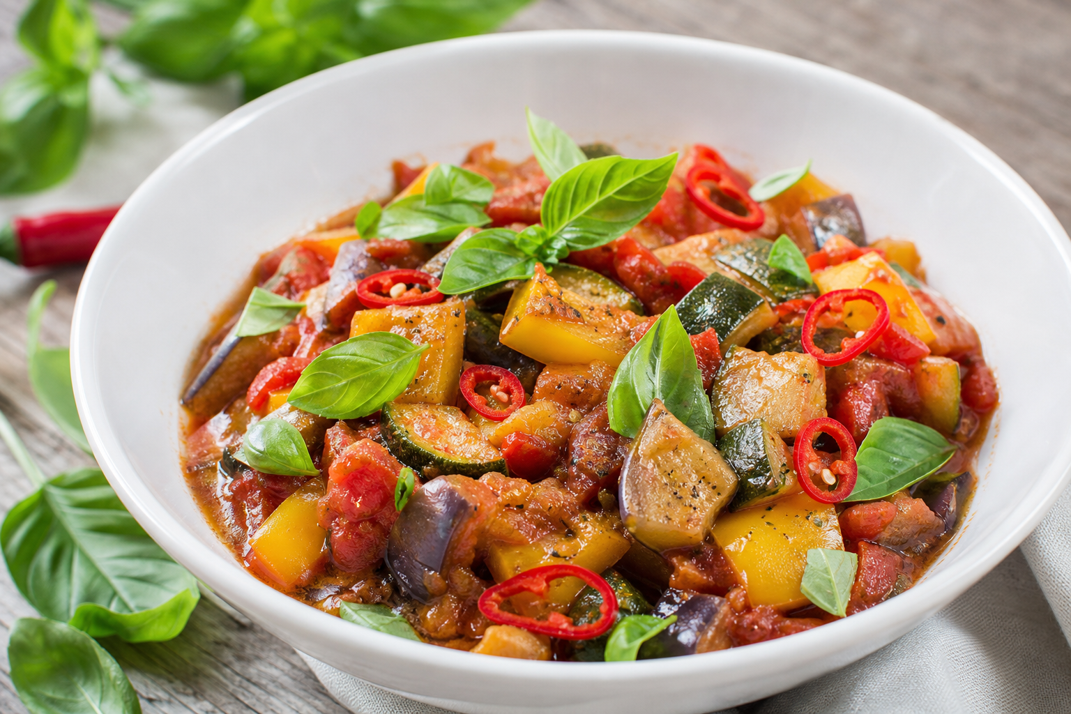 Constitutionele Ratatouille met Verboden Peper
