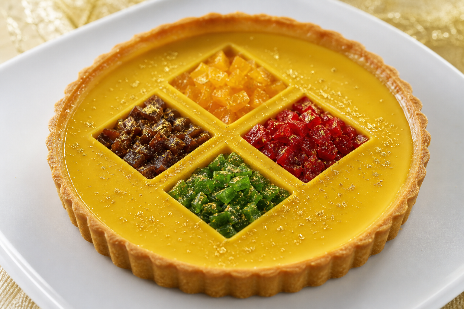 Golden Cellar Tart. Based on: Gold Rush Breaks Out After Treasure Found in Belgium: 'It Was Mine in a Previous Life'