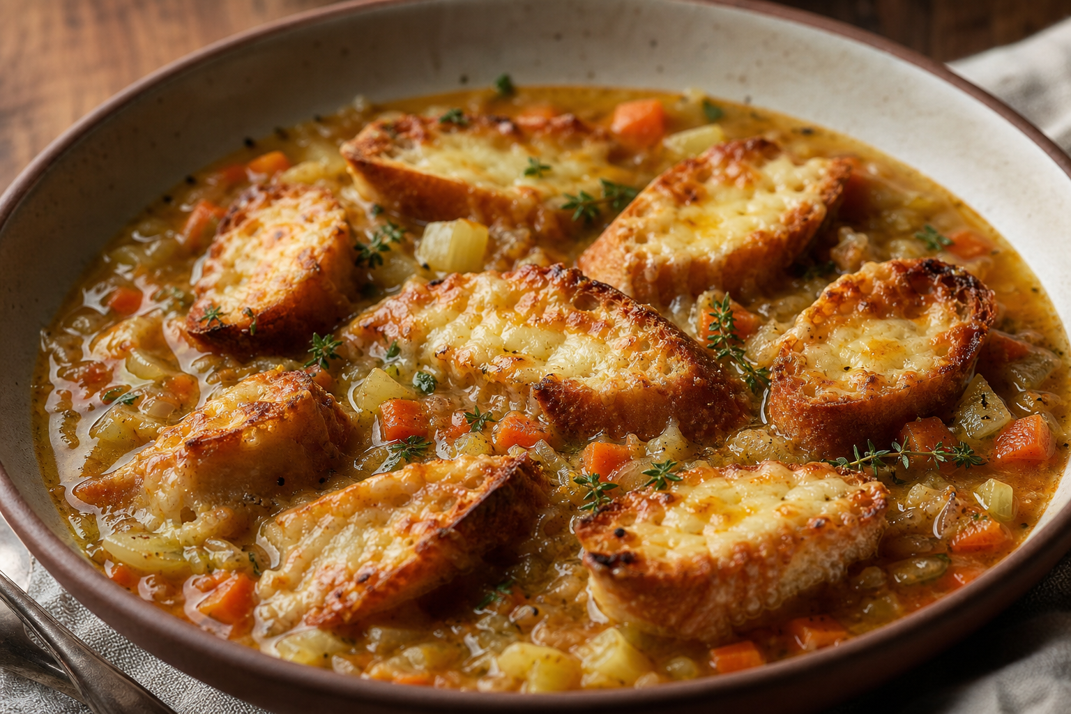 Tornado Soup with Rooftop Bread. Based on: Tornado causes devastation in village in southern France, dozens injured