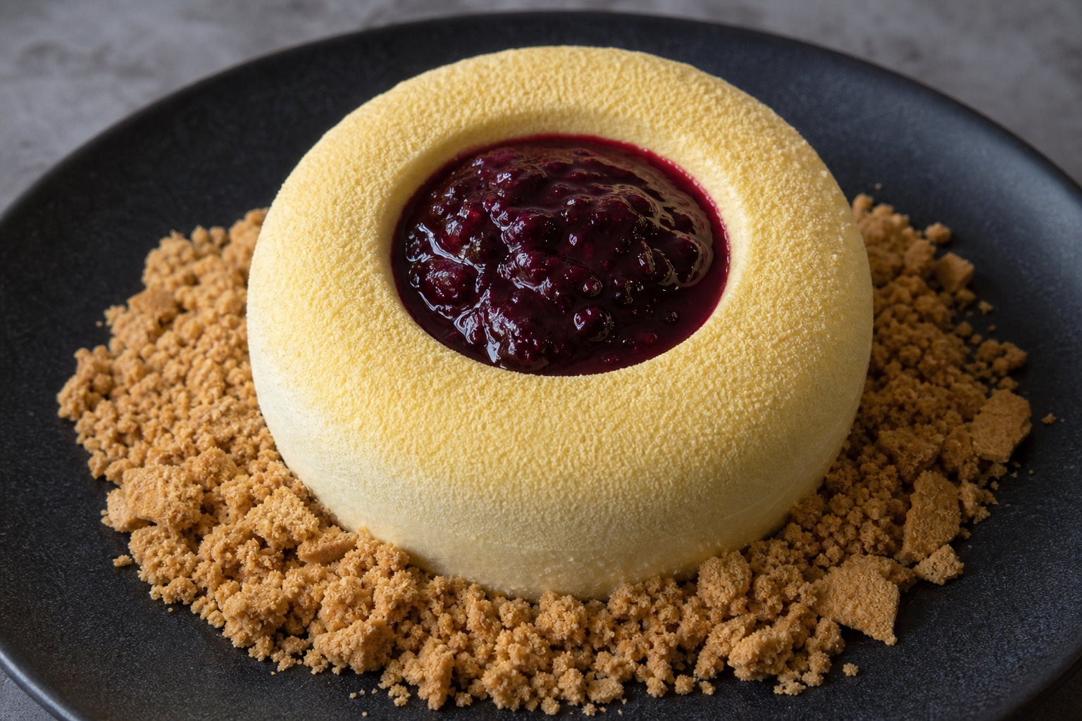 Lunar Crater Mousse. Based on: New large crater discovered on the moon: 'Happens maybe once in a century'