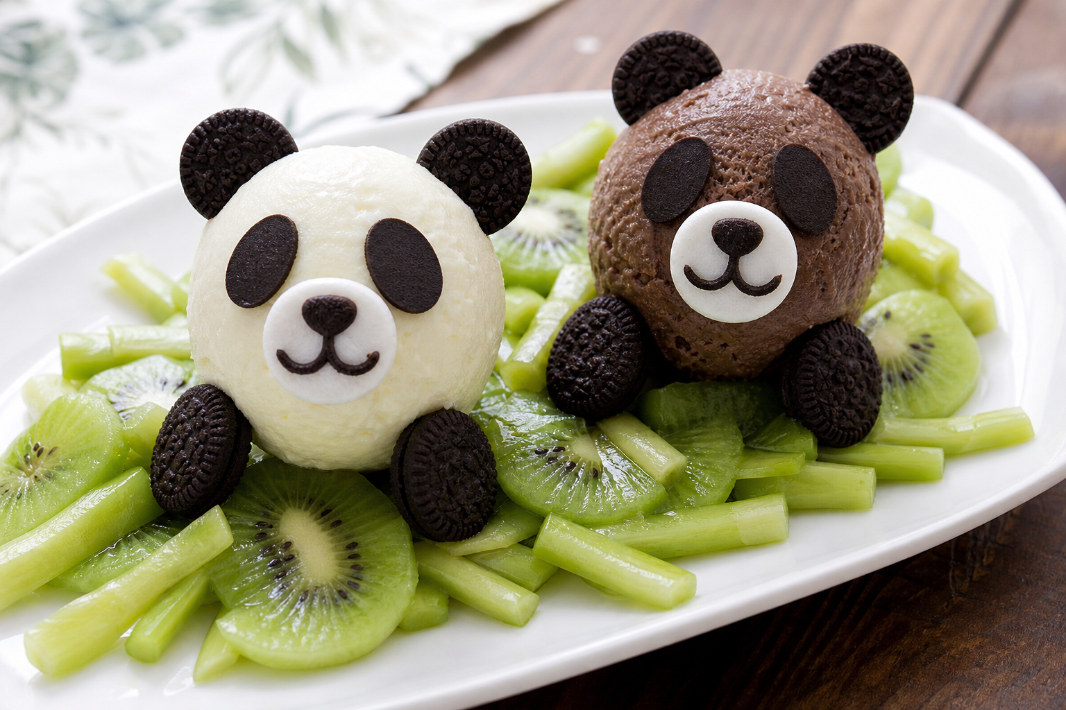 Panda Parfait Parade. Based on: Nice words exchanged during Xi's visit to Trump at the White House