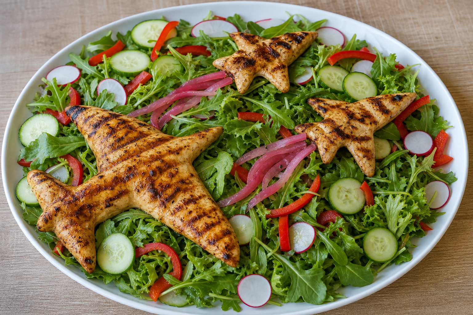 Interception Salad with Double Wing. Based on: Swedish and Finnish fighter jets intercept Russian military aircraft