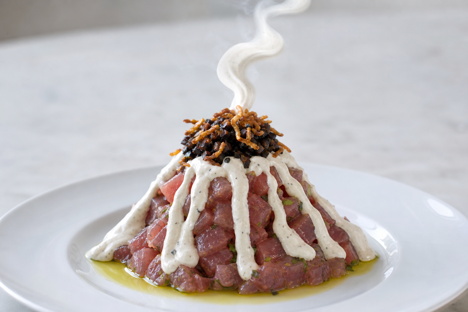 Etna Ash Cloud Tartare. Based on: Volcano Etna disrupts air traffic in Sicily again