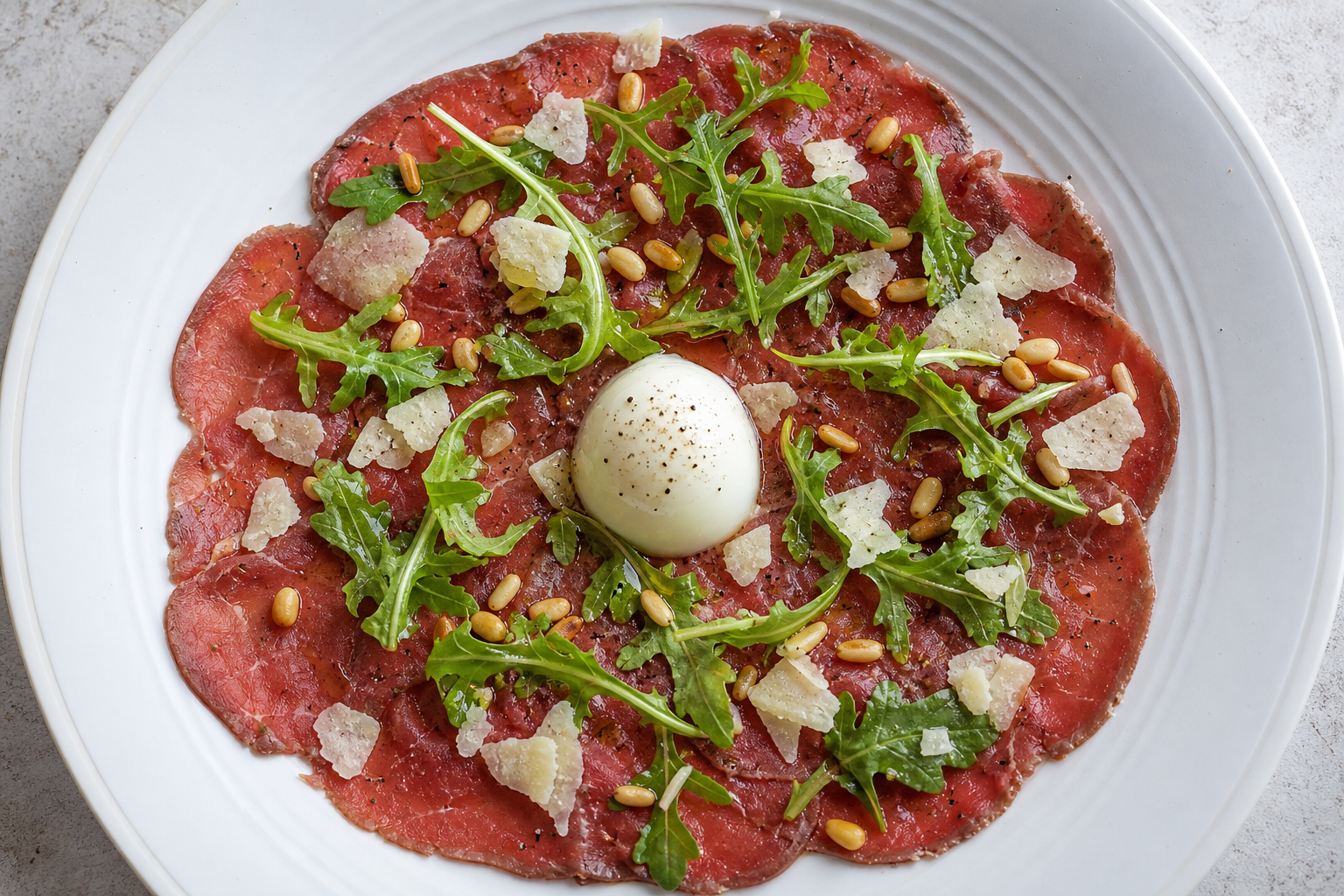 Bunker Carpaccio with Shelter Egg. Based on: Trump's Ballroom Funders Revealed: Tech Giants and US Ambassador in the Netherlands