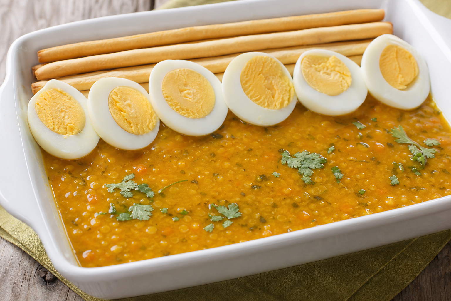 Kwik-E-Mart Lentil Soup. Based on: Apu speaks again in The Simpsons, voiced by Indian-American actor